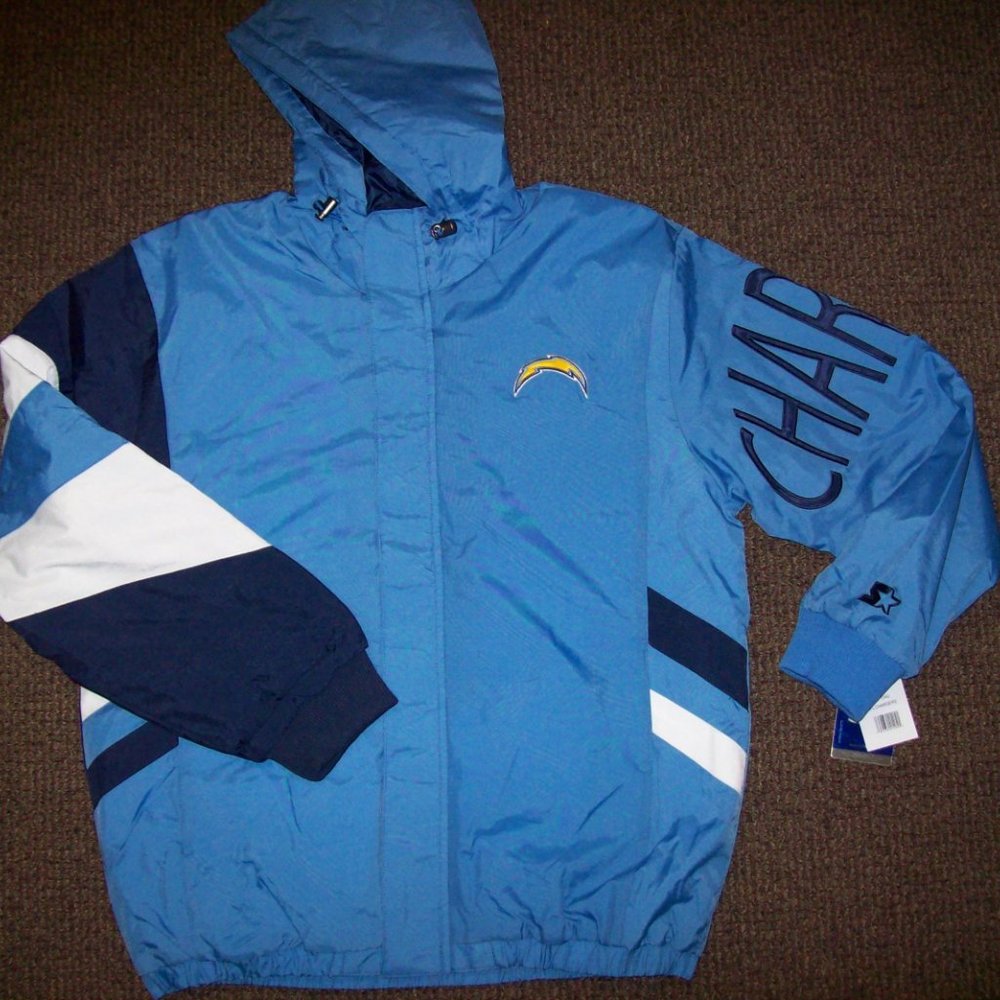 LOS ANGELES CHARGERS Starter KNOCKOUT Hooded Jacket  4X